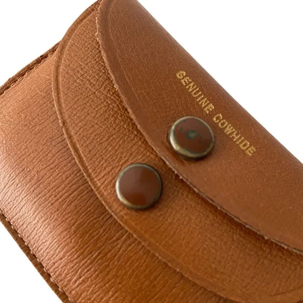 Genuine Cowhide Double Coin Pockets - Picture 5 of 8